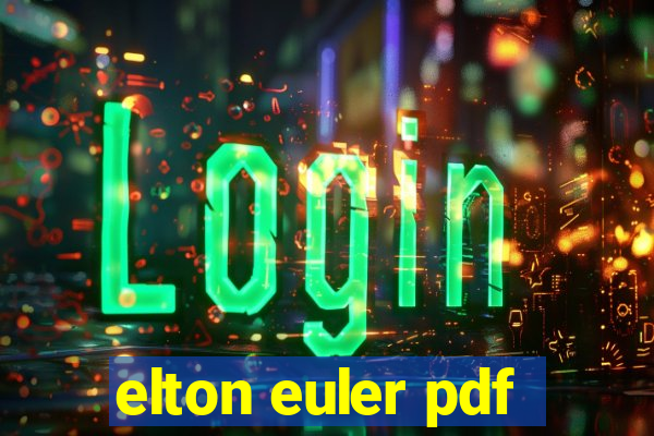 elton euler pdf